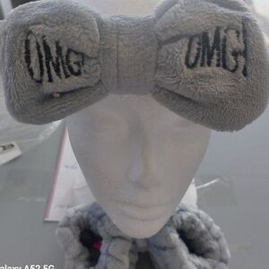 OMG Bow-Knot Polyester Headband and Wristband for Skin Care.